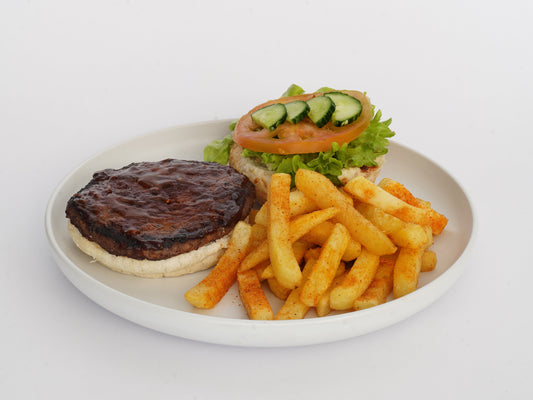 Beef Burger with Chips